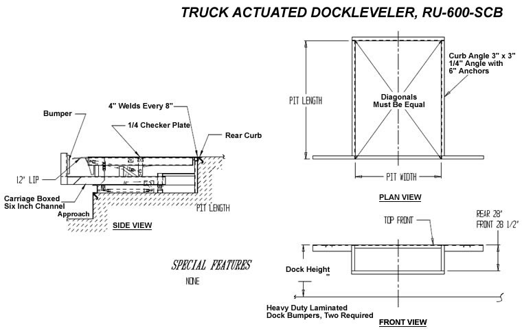 Dock Leveler, Dock Levelers, Truck Actuated Dock Levelers
