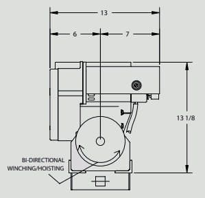 electric pole mount winch hoist