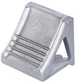 Steel Wheel Chock Model No. MS-15 features a grip slot for easy pick up and positioning.