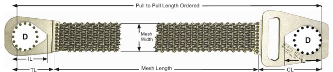 type 1 roughneck wire mesh slings