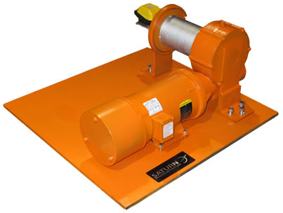 single line base mounted winches