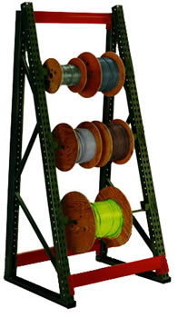 Wire Reel Storage Rack Cable Spool Organizer Shelves Adjustable